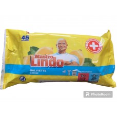 Мокри кърпи за универсално почистване Mastro Lindo Salviette Limone 45броя 